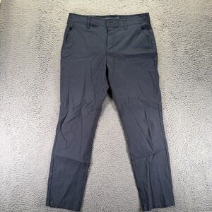 Weatherproof Vintage Pant Mens 36x30 Gray Polyester Khakis Straight Performance